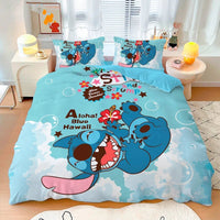 Stitch Duvet Cover Bedding Set Cute Cartoon Anime with Pillowcase Soft Microfiber - Lusy Store LLC