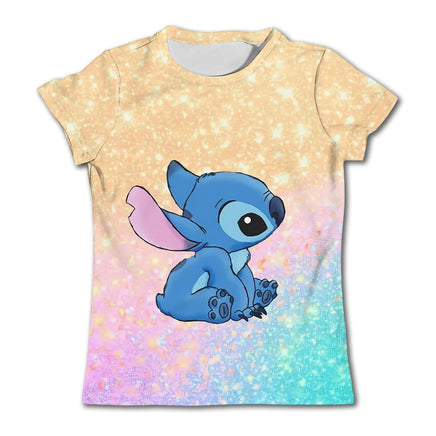 Stitch Graphic Children's T - Shirt - Girls/Boys Short - Sleeved Summer Casual Tee - Lusy Store LLC