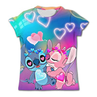 Stitch Graphic Children's T - Shirt - Girls/Boys Short - Sleeved Summer Casual Tee - Lusy Store LLC