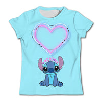 Stitch Graphic Children's T - Shirt - Girls/Boys Short - Sleeved Summer Casual Tee - Lusy Store LLC