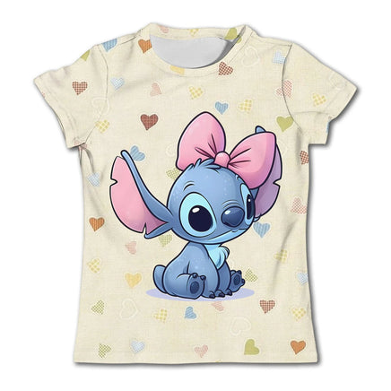 Stitch Graphic Children's T - Shirt - Girls/Boys Short - Sleeved Summer Casual Tee - Lusy Store LLC