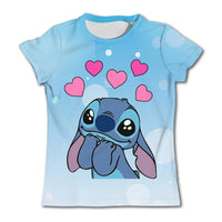 Stitch Graphic Children's T - Shirt - Girls/Boys Short - Sleeved Summer Casual Tee - Lusy Store LLC