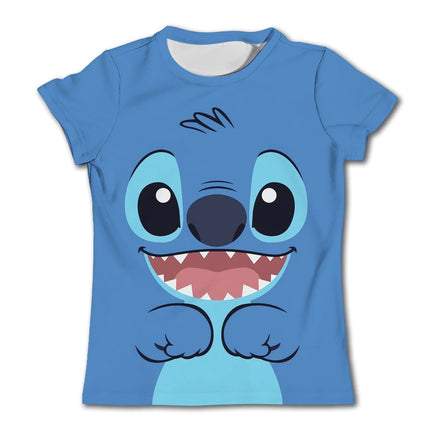 Stitch Graphic Children's T - Shirt - Girls/Boys Short - Sleeved Summer Casual Tee - Lusy Store LLC