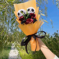 Stitch Hello Kitty Bouquet Halloween Jack Skellington Plush Dolls Flower Bouquets Graduation Gifts - Lusy Store LLC