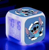 Stitch LED Color Alarm Clock - Growth Changing Numbers - Stitch Cartoon Character Toy - Lusy Store LLC