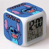 Stitch LED Color Alarm Clock - Growth Changing Numbers - Stitch Cartoon Character Toy - Lusy Store LLC