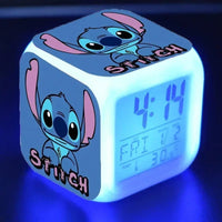 Stitch LED Color Alarm Clock - Growth Changing Numbers - Stitch Cartoon Character Toy - Lusy Store LLC