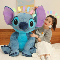 Stitch Plush Toy Doll - 60cm Anime Lilo & Stitch Sitting Stitch Cartoon Stuffed Doll - Lusy Store LLC