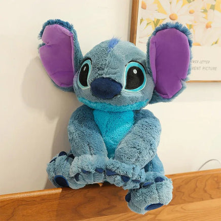 Stitch Plush Toy Doll - 60cm Anime Lilo & Stitch Sitting Stitch Cartoon Stuffed Doll - Lusy Store LLC