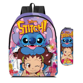 Stitch School Bag Backpack - Cute Cartoon Animation Design for Primary and Secondary School Students - Lusy Store LLC