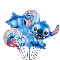 Stitch Series Children's Birthday Party Balloon Set with Cartoon Theme Decorations - Lusy Store LLC