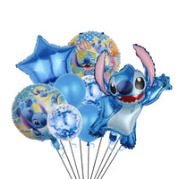 Stitch Series Children's Birthday Party Balloon Set with Cartoon Theme Decorations - Lusy Store LLC