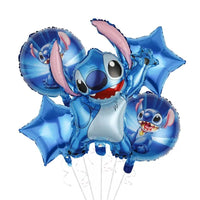 Stitch Series Children's Birthday Party Balloon Set with Cartoon Theme Decorations - Lusy Store LLC