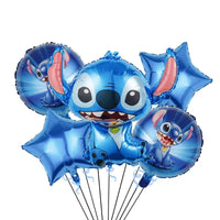 Stitch Series Children's Birthday Party Balloon Set with Cartoon Theme Decorations - Lusy Store LLC