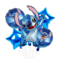 Stitch Series Children's Birthday Party Balloon Set with Cartoon Theme Decorations - Lusy Store LLC