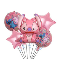 Stitch Series Children's Birthday Party Balloon Set with Cartoon Theme Decorations - Lusy Store LLC