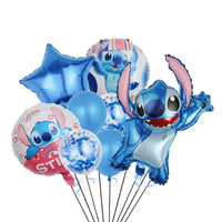 Stitch Series Children's Birthday Party Balloon Set with Cartoon Theme Decorations - Lusy Store LLC