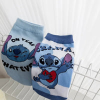 Stitch Short Socks - Kawaii Anime Stitch Pattern - Girls and Boys Cute Cartoon Short Socks - Lusy Store LLC