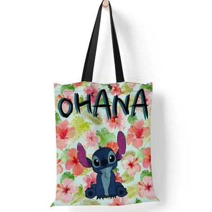 Stitch Tote Bags for Women - Canvas Handbags, Large Capacity Shopping Bags - Lusy Store LLC