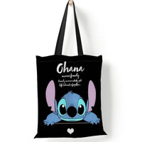 Stitch Tote Bags for Women - Canvas Handbags, Large Capacity Shopping Bags - Lusy Store LLC