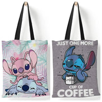 Stitch Tote Bags for Women - Canvas Handbags, Large Capacity Shopping Bags - Lusy Store LLC