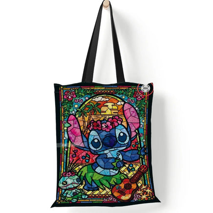 Stitch Tote Bags for Women - Canvas Handbags, Large Capacity Shopping Bags - Lusy Store LLC