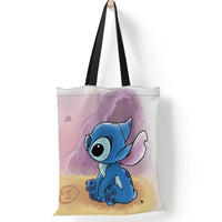 Stitch Tote Bags for Women - Canvas Handbags, Large Capacity Shopping Bags - Lusy Store LLC