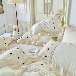 Stylish Home Essentials - Premium Quality 100% Cotton Washed Four - piece Bedding Set - Lusy Store LLC