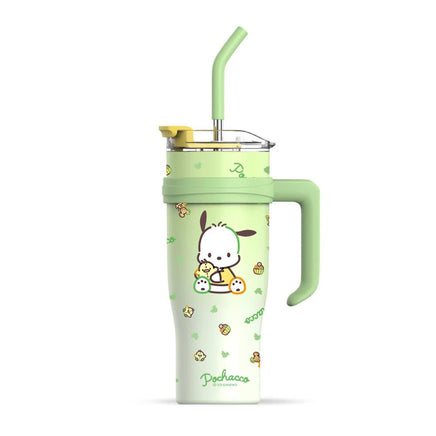 Thermos Bottle Cute Hello Kitty Kuromi Cinnamoroll Melody Stainless Steel Water Bottle 1200ml With Straw Gift - Lusy Store LLC