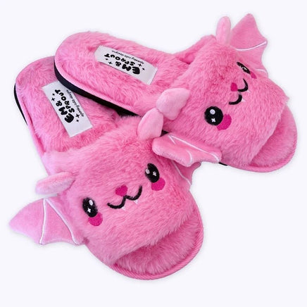 Women's Plus Size Halloween Plush Bat Slippers - Comfort and Style - Lusy Store LLC