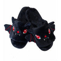 Women's Plus Size Halloween Plush Bat Slippers - Comfort and Style - Lusy Store LLC