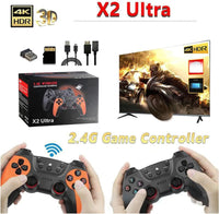 X2 Ultra Retro Game Stick 4K, Plug and Play Video Gaming Console with 128G memory card