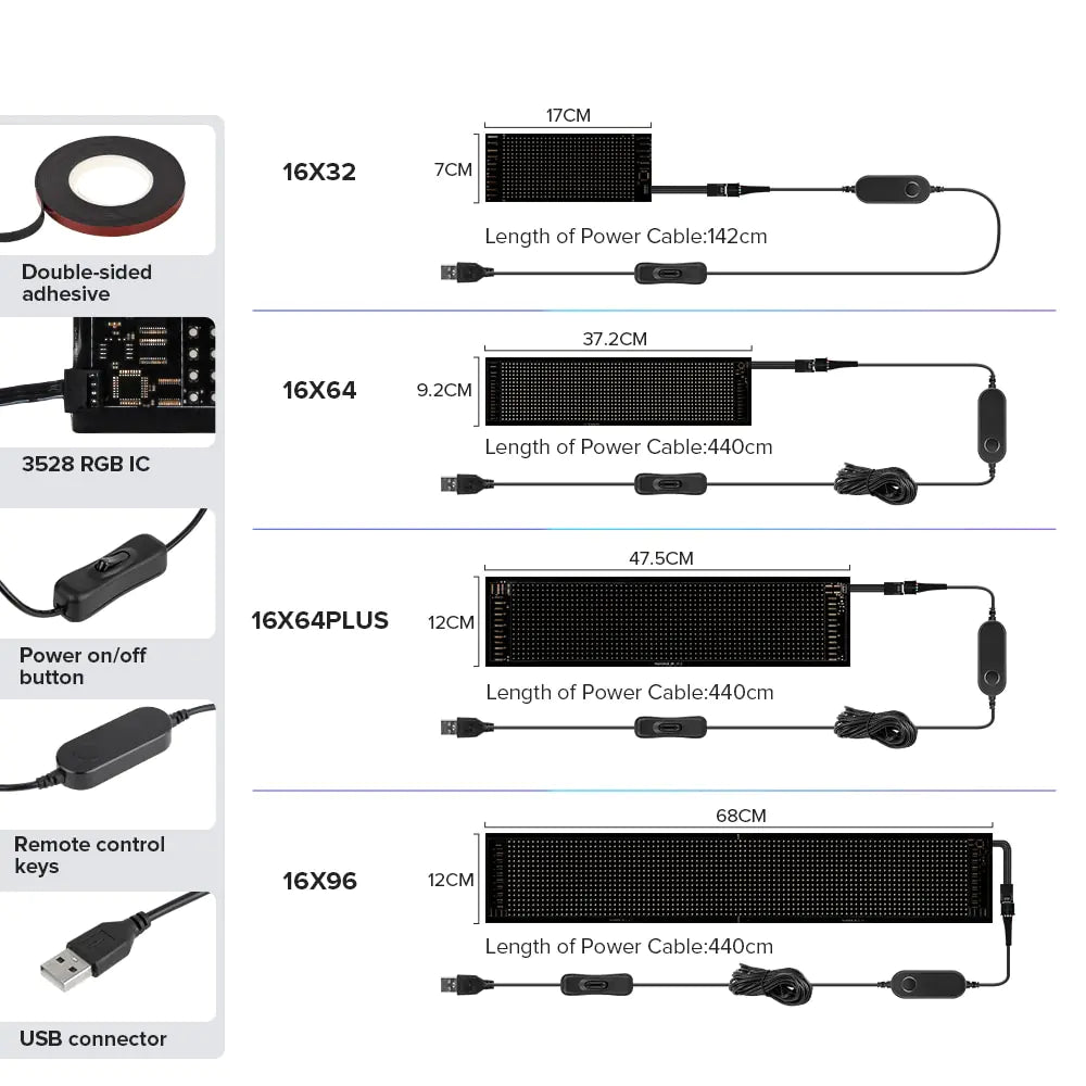 LED Matrix Pixel Panel Bluetooth - Lusy Store LLC 