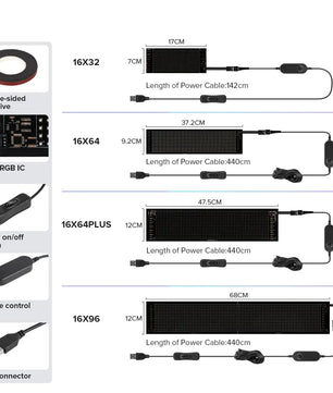 LED Matrix Pixel Panel Bluetooth - Lusy Store LLC 