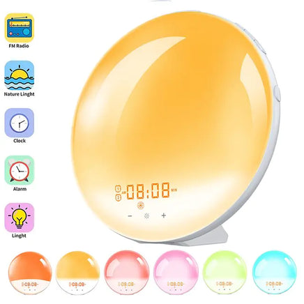 Smart Digital Sunrise Alarm Clock - Lusy Store LLC 