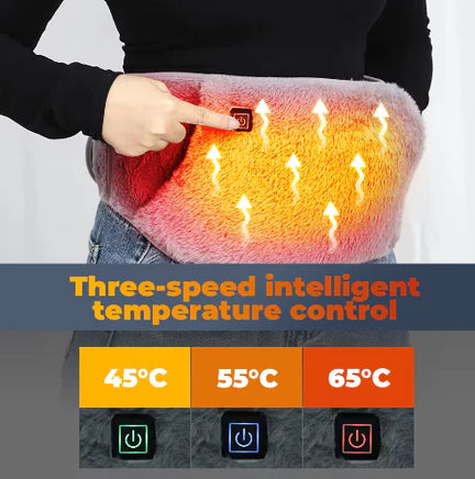 Graphene Period Pain Relief Belt - USB Rechargeable Heating Pad - Lusy Store LLC 