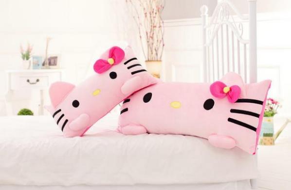 60cm Super Cute Pink Hello Kitty Plush Pillow Nap Cushion Stuffed Soft Gift - Lusy Store