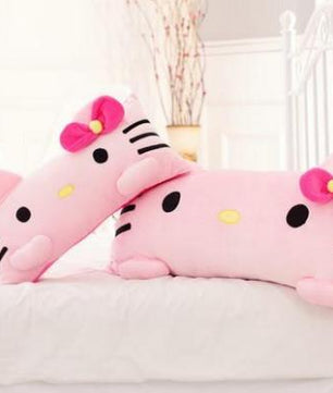 60cm Super Cute Pink Hello Kitty Plush Pillow Nap Cushion Stuffed Soft Gift - Lusy Store