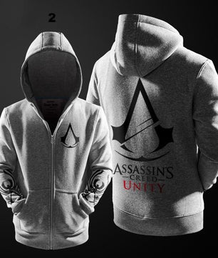 Assasins Creed Hoodie Men Black Cosplay Sweatshirt Costume Fleece Lined Assassins Creed Mens - Lusy Store