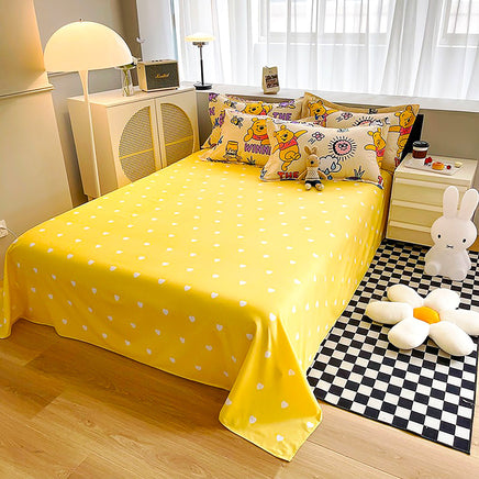 Bed Linen Set 220 x 240 cm Yellow Flame Retro Printed Microfibre Duvet Cover  Set Bedding Set with Zip and 2 Pillowcases 80 x 80 cm Easy Care for  Children Adults : : Home & Kitchen