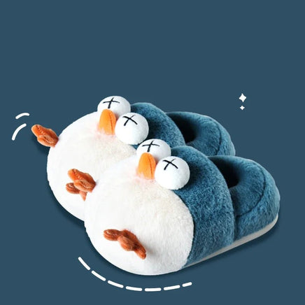 Bird Slippers Cute Funny Cartoon Cotton Slippers Warm Anti Slip Slippers - Lusy Store LLC