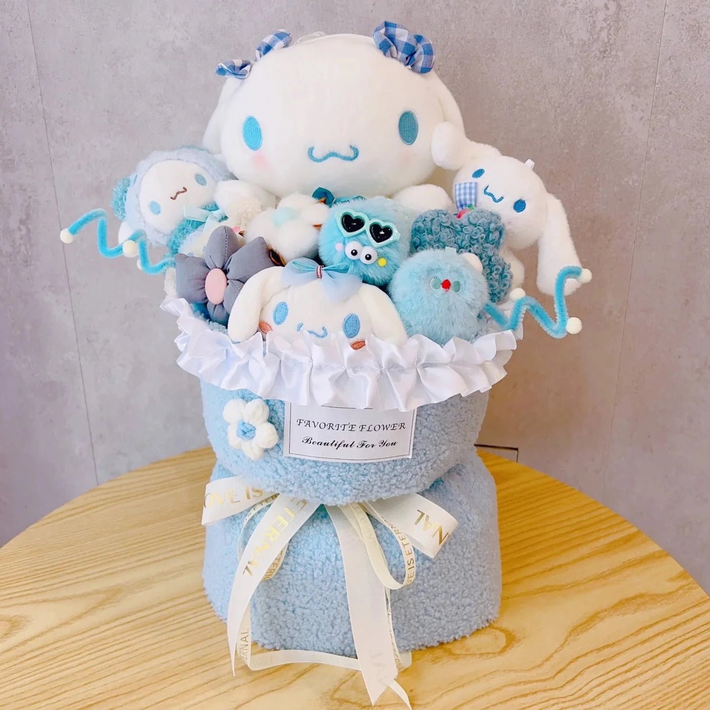 Cinnamoroll Bouquet Kuromi Sanrio Doll Kawaii Plushies Gift For Girlfriends Birthday Cute Plush Bouquet Gifts - Lusy Store LLC