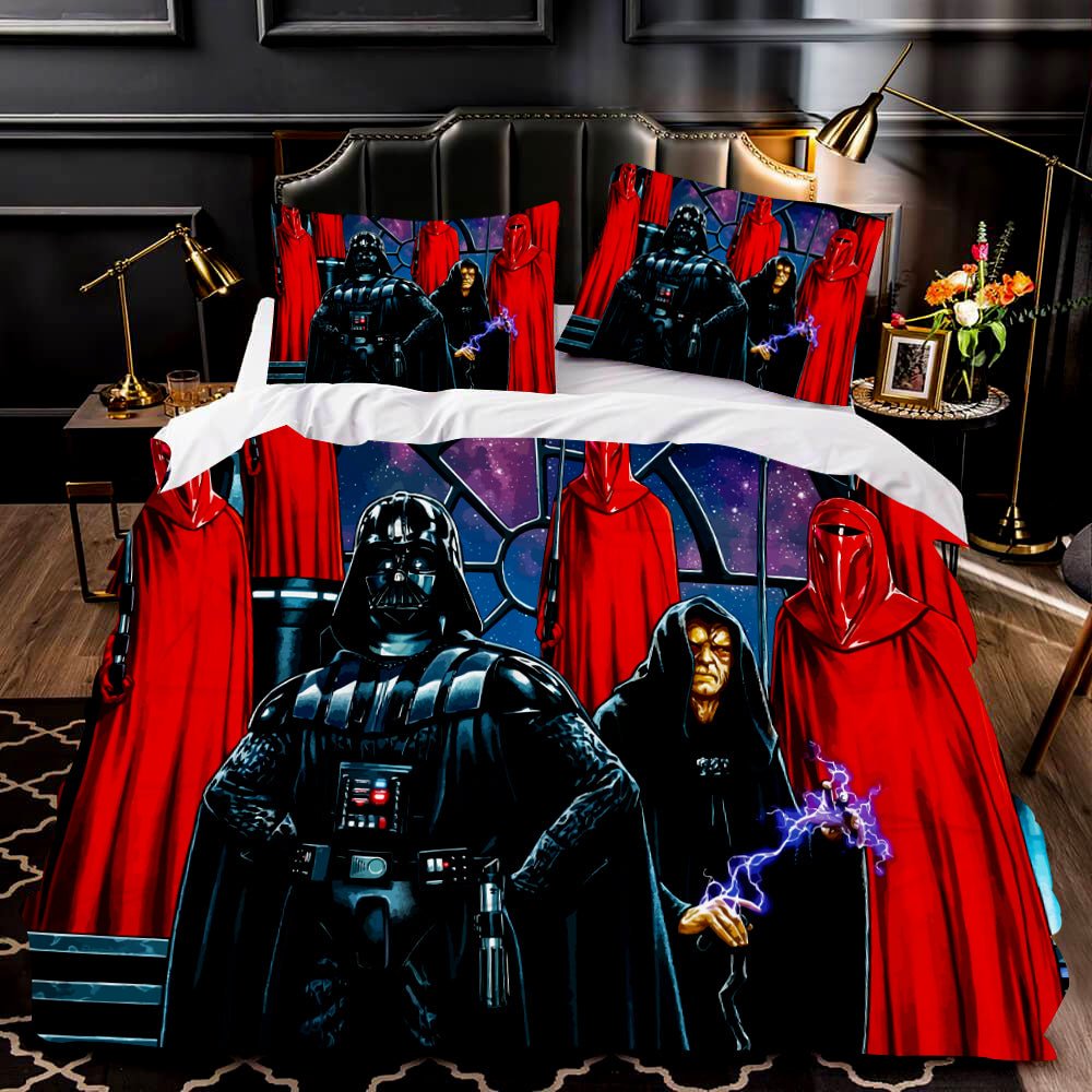 Darth Vader - Star Wars Art - Blue Black Throw Pillow