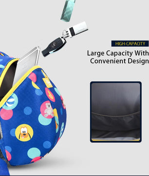 Disney Cartoon Toddler Anti Lost Backpack Children Schoolbag Walking Leashes Bag - Lusy Store