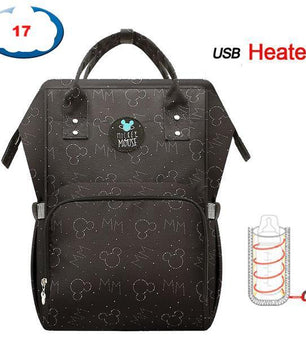 Disney Mummy Maternity Nappy Bag Travel Backpack Large Capacity for Baby Care Insulation Bags - Lusy Store