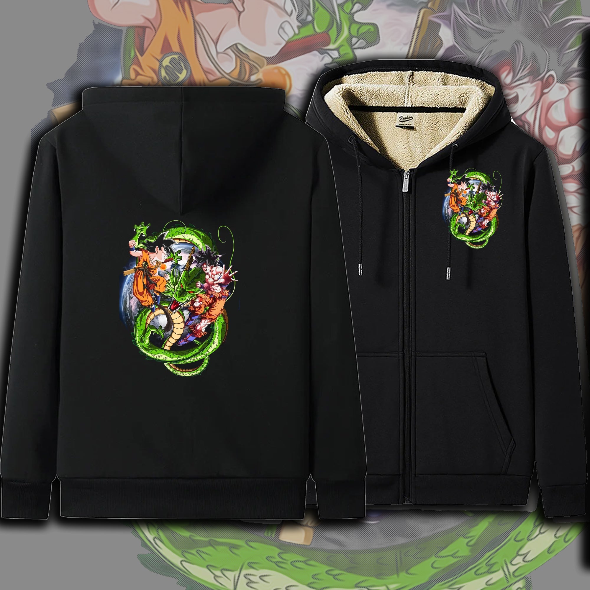 Thick discount anime hoodies