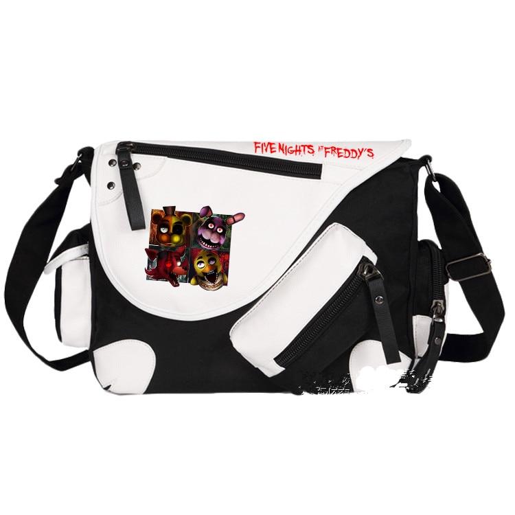 Five Nights At Freddy's Backpack FNAF Foxy Canvas Shoulder Bag