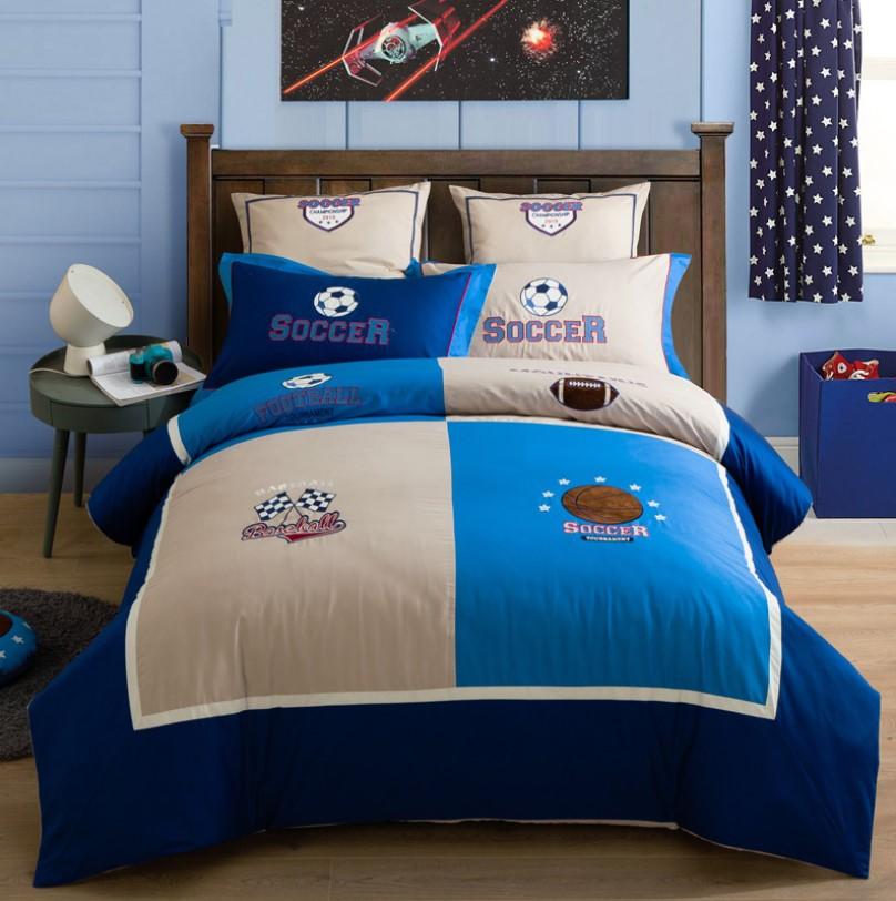 boy and girl matching bedding