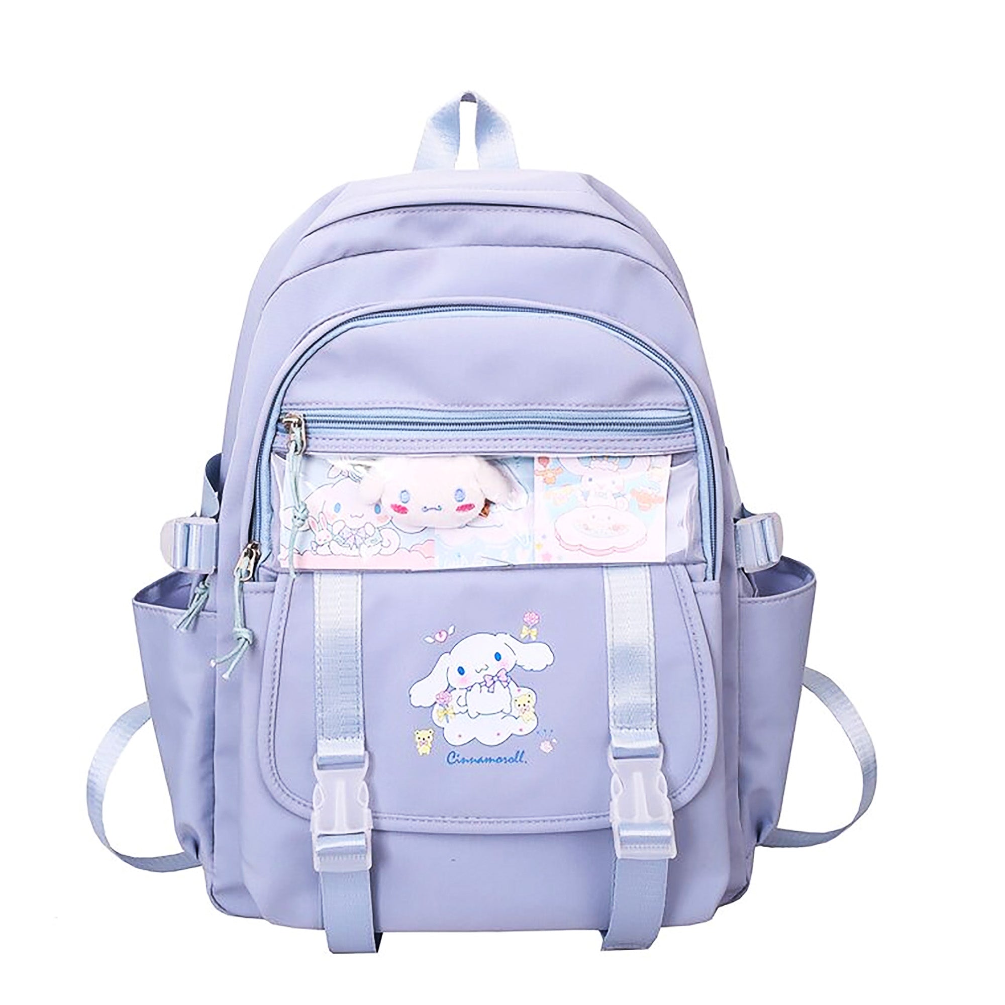 Sanrio Hello Kitty Bag Pink Leopard Print Backpack New School Bag Large  Capacity Girls Women Fashion Bag Korean Aesthetic Style