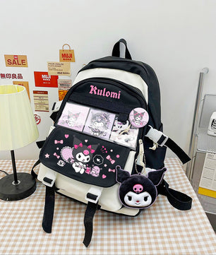 Hello Kitty Backpack Sanrio Melody Kulomi High Capacity Waterproof Laptop School Bag C70 - Lusy Store